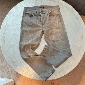 Ralph Lauren women Distressed Gray Jeans
